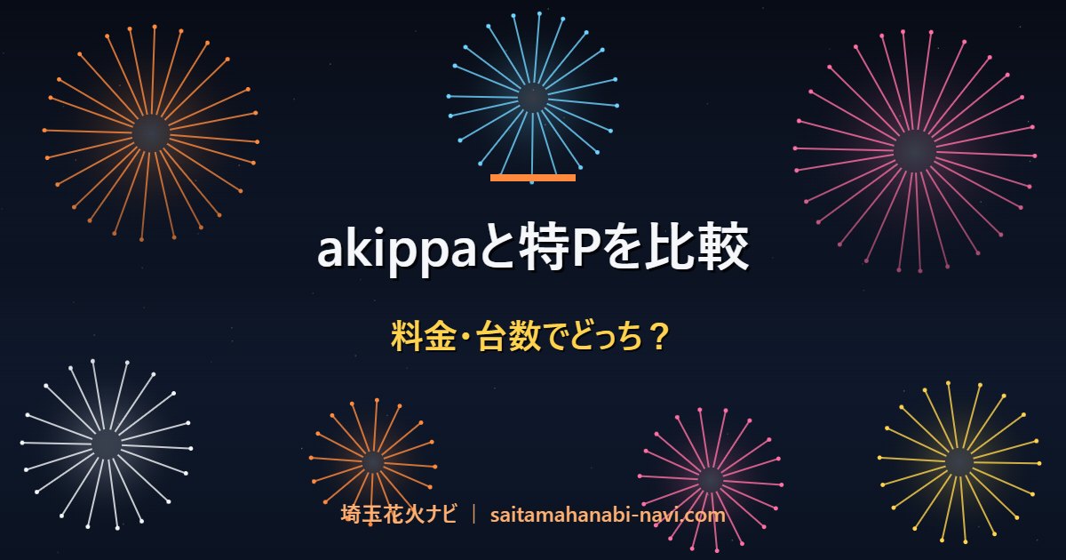 akippaと特Pを比較 料金・台数でどっち？