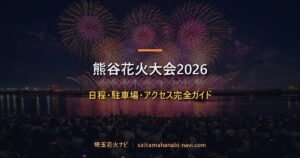 熊谷花火大会2026の打ち上げ花火